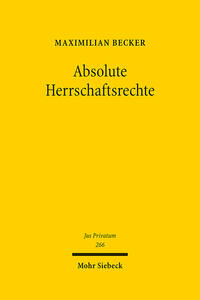 Vorderes Coverbild Absolute Herrschaftsrechte