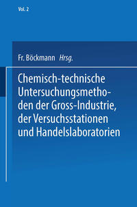 Vorderes Coverbild Chemisch-technische Untersuchungsmethoden der Gross-Industrie, der Versuchsstationen und Handelslaboratorien