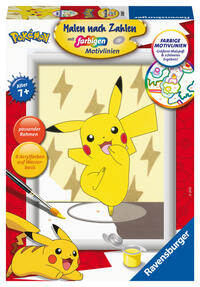 Vorderes Coverbild CreArt, Malen nach Zahlen Kinder Pokémon - Pikachu