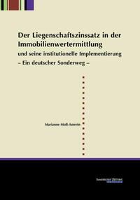 Vorderes Coverbild Der Liegenschaftszinssatz in der Immobilienwertermittlung und seine institutionelle Implementierung