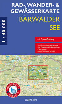 Vorderes Coverbild Rad-, Wander- und Gewässerkarte Bärwalder See