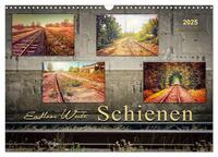 Vorderes Coverbild Endlose Weite - Schienen (Wandkalender 2025 DIN A3 quer), CALVENDO Monatskalender