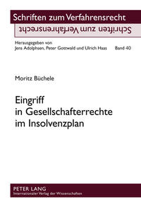Vorderes Coverbild Eingriff in Gesellschafterrechte im Insolvenzplan