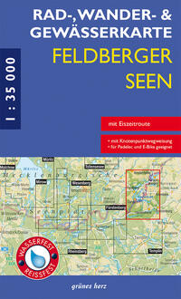 Vorderes Coverbild Rad-, Wander- und Gewässerkarte Feldberger Seen