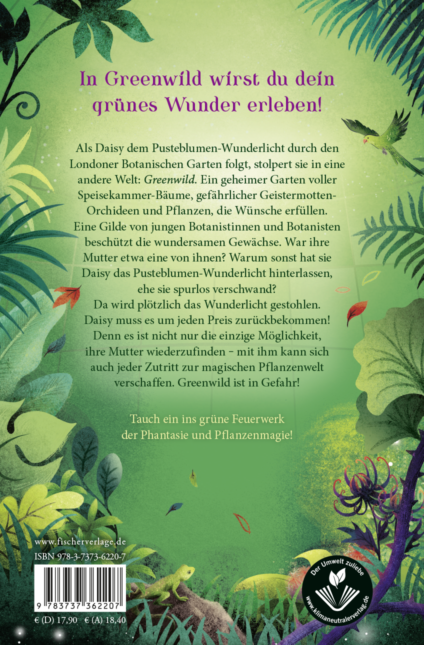 Rückseitencover Greenwild – Die Jagd nach dem Wunderlicht