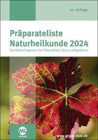Vorderes Coverbild Präparateliste der Naturheilkunde 2024