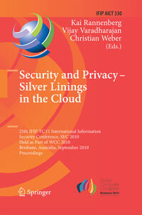 Vorderes Coverbild Security and Privacy - Silver Linings in the Cloud