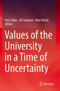 Vorderes Coverbild Values of the University in a Time of Uncertainty