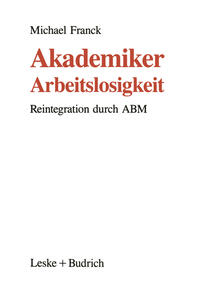 Vorderes Coverbild Akademiker-Arbeitslosigkeit