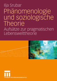 Vorderes Coverbild Phänomenologie und soziologische Theorie