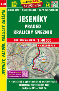 Vorderes Coverbild Jeseníky, Praded, Kralický Snežník / Gesenke, Altvater, Gr. Schneeberg (Wander - Radkarte 1:40.000)