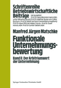 Vorderes Coverbild Funktionale Unternehmungsbewertung