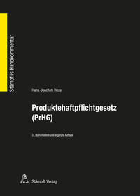 Vorderes Coverbild Produktehaftpflichtgesetz (PrHG)