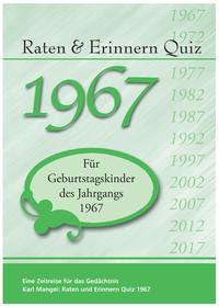 Vorderes Coverbild Raten und Erinnern Quiz 1967