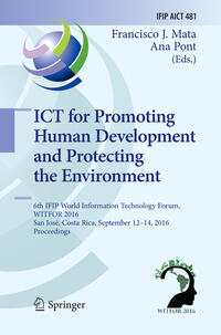 Vorderes Coverbild ICT for Promoting Human Development and Protecting the Environment