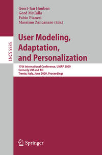 Vorderes Coverbild User Modeling, Adaptation, and Personalization