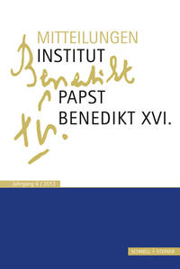 Vorderes Coverbild Mitteilungen Institut-Papst-Benedikt XVI.