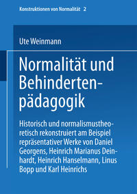Vorderes Coverbild Normalität und Behindertenpädagogik