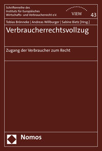 Vorderes Coverbild Verbraucherrechtsvollzug