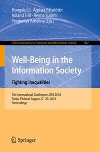 Vorderes Coverbild Well-Being in the Information Society. Fighting Inequalities