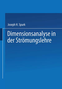 Vorderes Coverbild Dimensionsanalyse in der Strömungslehre