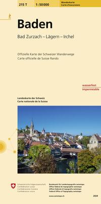 Vorderes Coverbild 215T Baden Wanderkarte