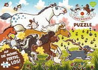 Vorderes Coverbild Die Haferhorde - Auf die Möhre, fertig, los! (Puzzle)