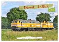 Vorderes Coverbild Diesel-Loks (Wandkalender 2026 DIN A3 quer), CALVENDO Monatskalender