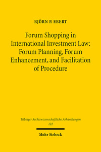 Vorderes Coverbild Forum Shopping in International Investment Law