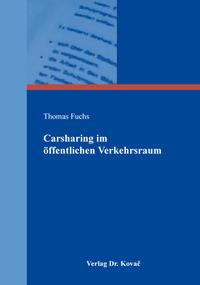 Vorderes Coverbild Carsharing im öffentlichen Verkehrsraum