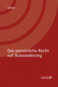 Vorderes Coverbild Das persönliche Recht auf Aussonderung