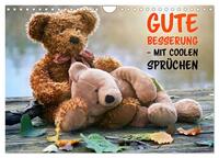 Vorderes Coverbild Gute Besserung - mit coolen Sprüchen (Wandkalender 2025 DIN A4 quer), CALVENDO Monatskalender