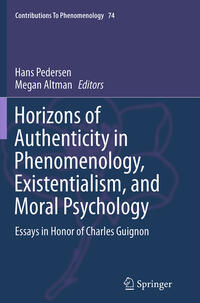 Vorderes Coverbild Horizons of Authenticity in Phenomenology, Existentialism, and Moral Psychology