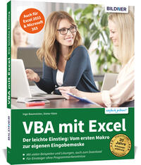 Vorderes Coverbild VBA mit Excel - Der leichte Einstieg: Vom ersten Makro zur eigenen Eingabemaske - Für Excel 2010 bis 2021, 365