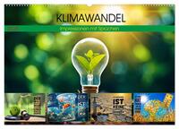 Vorderes Coverbild KLIMAWANDEL - Impressionen mit Sprüchen (Wandkalender 2025 DIN A2 quer), CALVENDO Monatskalender