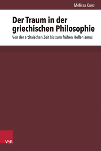 Vorderes Coverbild Der Traum in der griechischen Philosophie