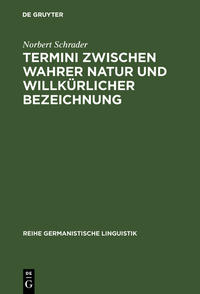 Vorderes Coverbild Termini zwischen wahrer Natur und willkürlicher Bezeichnung
