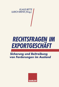 Vorderes Coverbild Rechtsfragen im Exportgeschäft