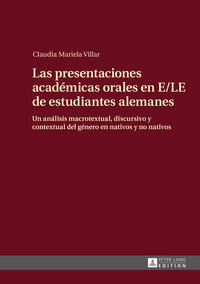Vorderes Coverbild Las presentaciones académicas orales en E/LE de estudiantes alemanes