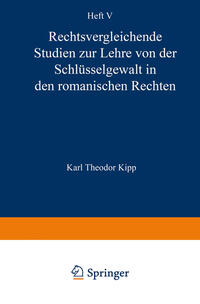 Vorderes Coverbild Rechtsvergleichende Studien zur Lehre von der Schlüsselgewalt in den Romanischen Rechten