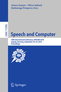 Vorderes Coverbild Speech and Computer