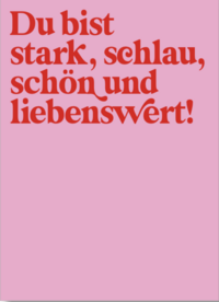 Vorderes Coverbild Poster Liebenswert Pink 50x70