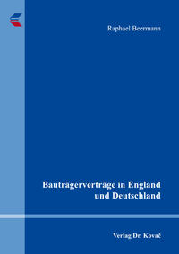 Vorderes Coverbild Bauträgerverträge in England und Deutschland