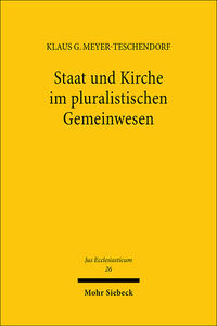 Vorderes Coverbild Staat und Kirche im pluralistischen Gemeinwesen