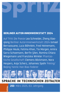 Vorderes Coverbild (hohe Qualität) Sprache im technischen Zeitalter 253, Jg. 63,Heft 1