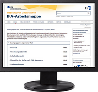 Vorderes Coverbild Messung von Gefahrstoffen – IFA-Arbeitsmappe - Jahresabonnement bei Kombibezug Print und Datenbank