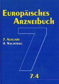 Vorderes Coverbild Europäisches Arzneibuch 7. Ausgabe, 4. Nachtrag (Ph.Eur. 7.4)