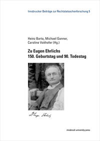 Vorderes Coverbild Zu Eugen Ehrlichs 150. Geburtstag und 90. Todestag