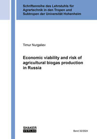 Vorderes Coverbild Economic viability and risk of agricultural biogas production in Russia