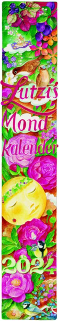 Vorderes Coverbild Lutzis Mondkalender lang 2024